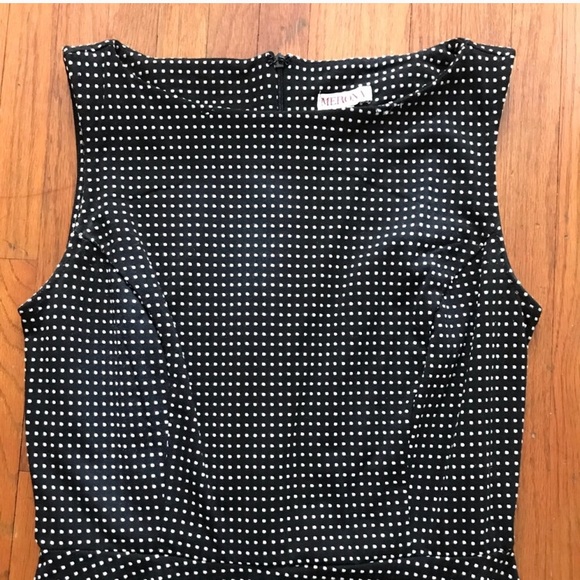 🖤 🤍 Polka Dot A-Line Dress - Picture 4 of 7